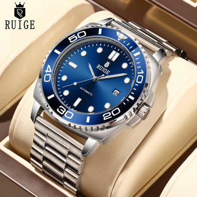 New authentic high aesthetic fully automatic mechanical watch for men, high-end brand fashion, business simplicity, niche trendy