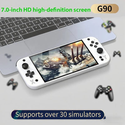 G90 7inch 64GB 4000mAh portable handheld game console arcade high-definition For PSP/PS1 nostalgic retro TV Gaming Controller