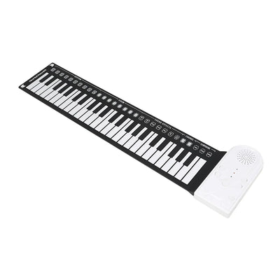 49-Key Folding Electronic Piano Portable Hand-Rolled Piano Built-in Speakers 16 Tones Professional Keyboard Instruments