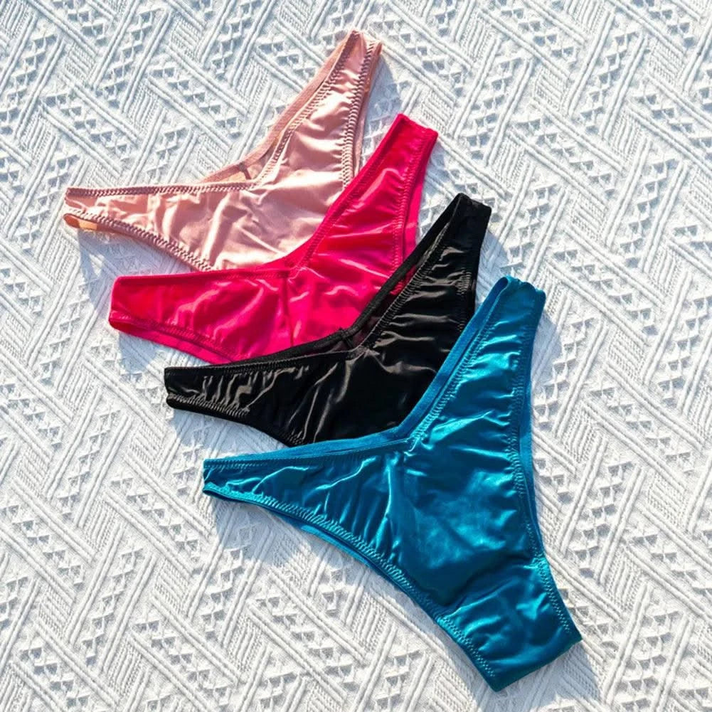 Women's Thongs Underwear Sexy Briefs Shorts Lingerie Transparent Mesh Low Rise Female Panties Underpants