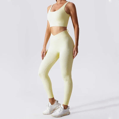 Fitness Yoga Pants Set Sports Bra For Women