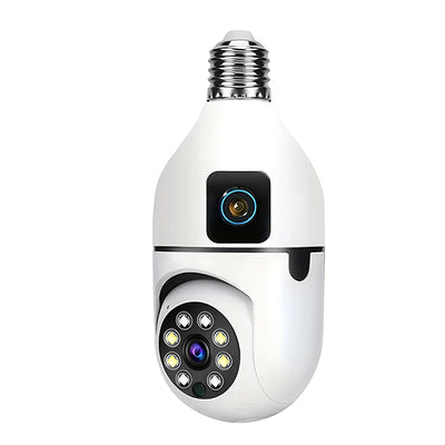 2.4G WiFi Bulb Camera Dual Lens E27 Base Indoor Baby Monitor Wireless Security Protection Video Surveillance Night Vision