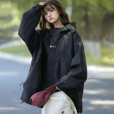 New Waterproof Hiking Jacket Women Windproof Sports Coat Hooded Windbreaker Jackets Men Outdoor Ride Climbing Running Jacket