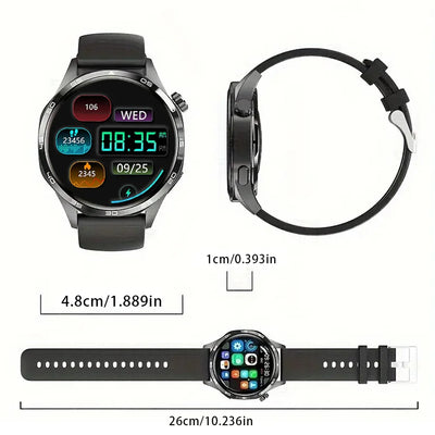 Smart Watches for Men, 1.52" HD AMOLED Fitness Tracker with 110+ Sport Modes, 24/7 Heart Rate Sleep Monitor , IP68 Waterproof