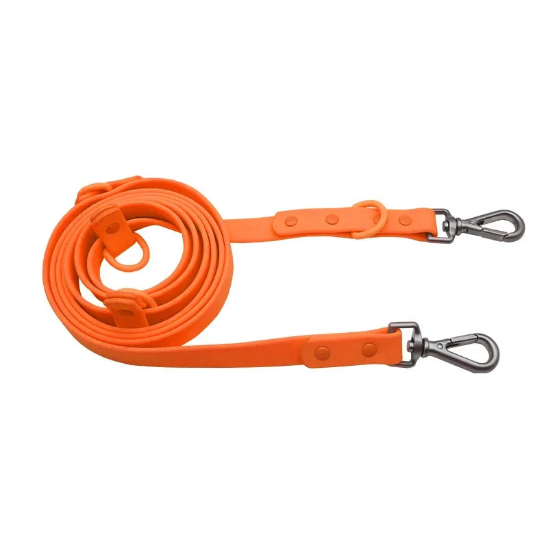 PVC Multifunctional Dog Leash Double Headed Buckle Pet Leashes For Medium Big Dogs Rope