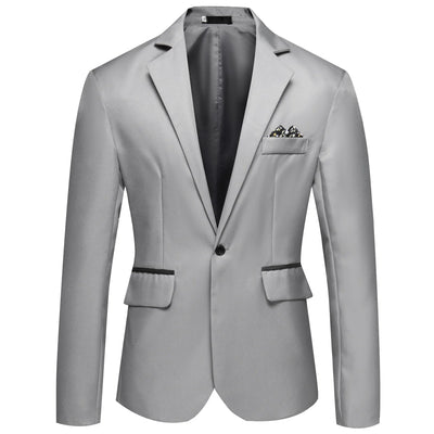 2025 Men's Formal Office Blazer Jacket Suits Solid Fashion Wedding Dress Suit Jacket Coat Male Oversized Casual Blazer Hombre - Elanique