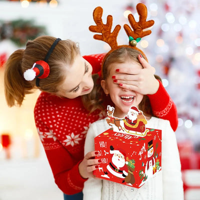 Fun Christmas Gift Box Christmas Money Box Cake Cupcake Muffin Box Party Cash Box for Christmas Packing Decor