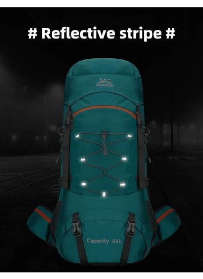 Hiking Backpack Camping Bag Mountain Climbing with Waterproof Rain Cover Daypack for Men Women Outdoor Travel Rucksack Fishing