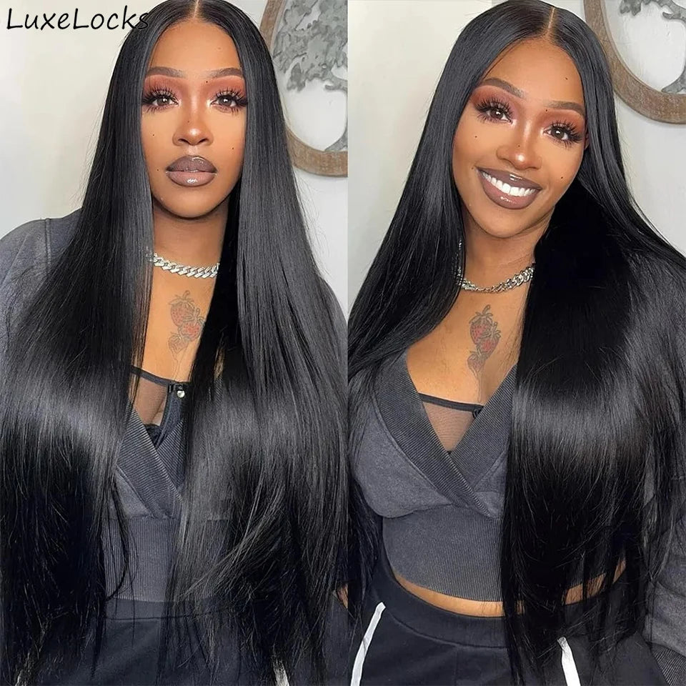 36inch Long Straight Human Hair Wigs 100% Brazilian Remy Hair for Women 4x4 13x4 13x6 Lace Frontal Human Hair Wigs Glueless Wigs