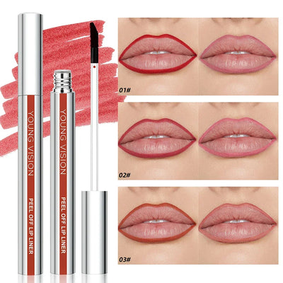 3PCS/SET Peel-Off Lip Color Long-Lasting – Moisturizing Tint That Leaves a Beautiful Stain, No Need for Touch-Ups, Apply Evenly