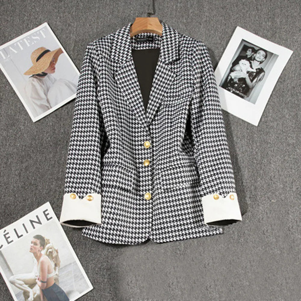 autumn long sleeve blazers outwears women 2025 fashion casual office lady jackets coats elegant
