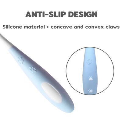 Pet Toothbrush 360 Degree 3-Sided Brush Head Cleans Gentle On Gums And Teeth Dog Cat Toothbrush Toothpaste Set