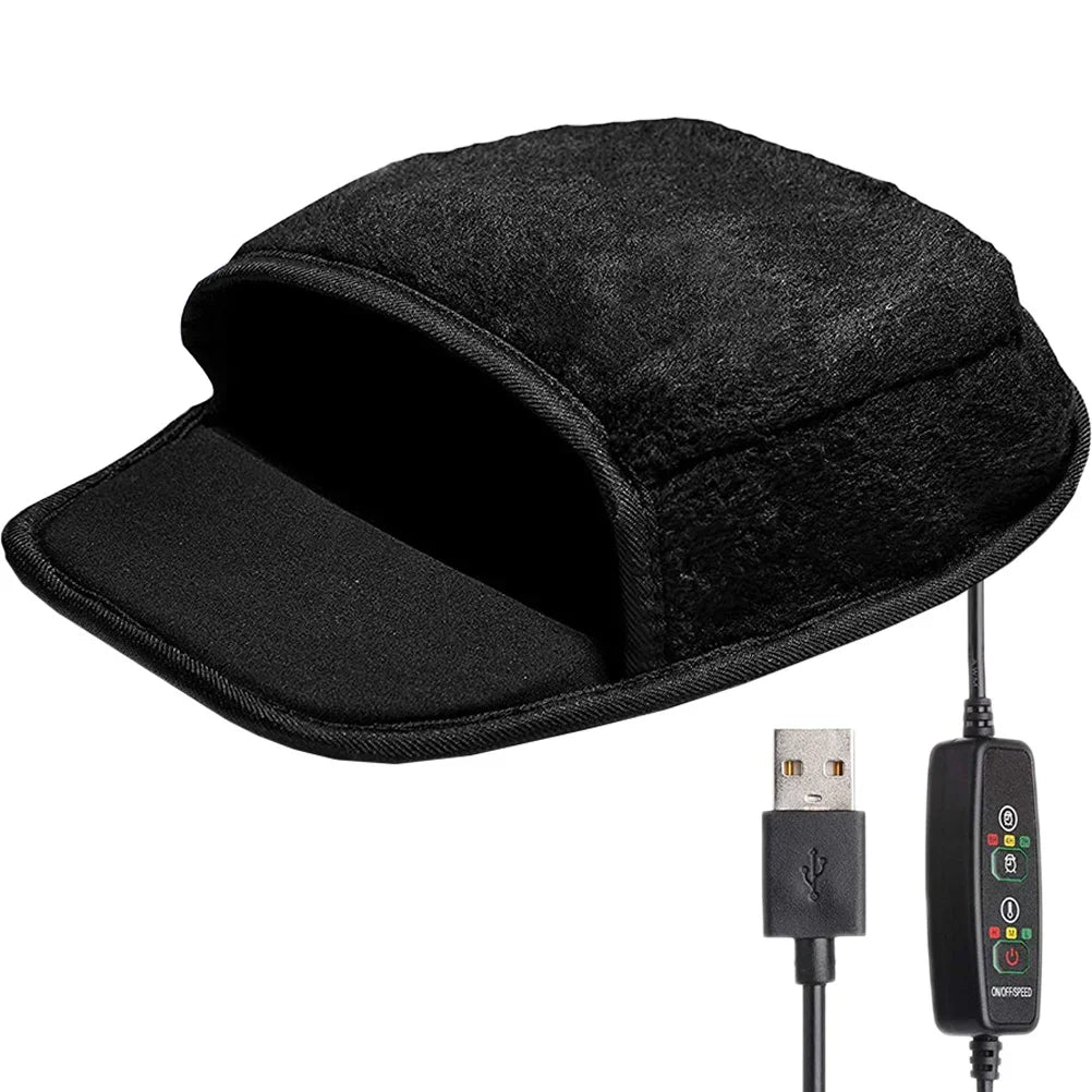 USB Heated Mouse Pad Winter Hand Warmer Office Desk Mouse Mat Wear Resistant Smooth Surface Keyboard Cushion Winter Hand Warmer