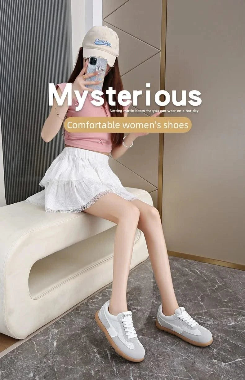 Women's Shoes Fashion Trend College Style Wide Toe Soft Comfortable Flat Casual Shoes Outdoor Casual Sports Shoes Women Sneaker