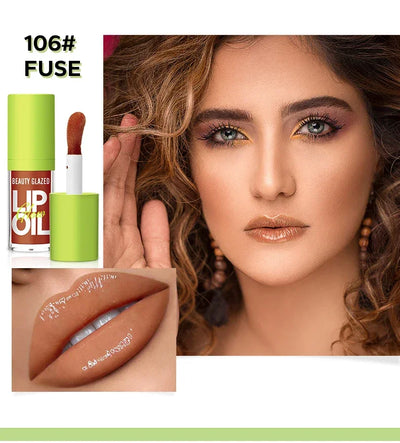 Beauty Glazed Rare Bright Lustrous Lip Essence Moisturizing Shine Shimmer Plumping Lip Tint  Care Oil Gloss for Lip Enhancement