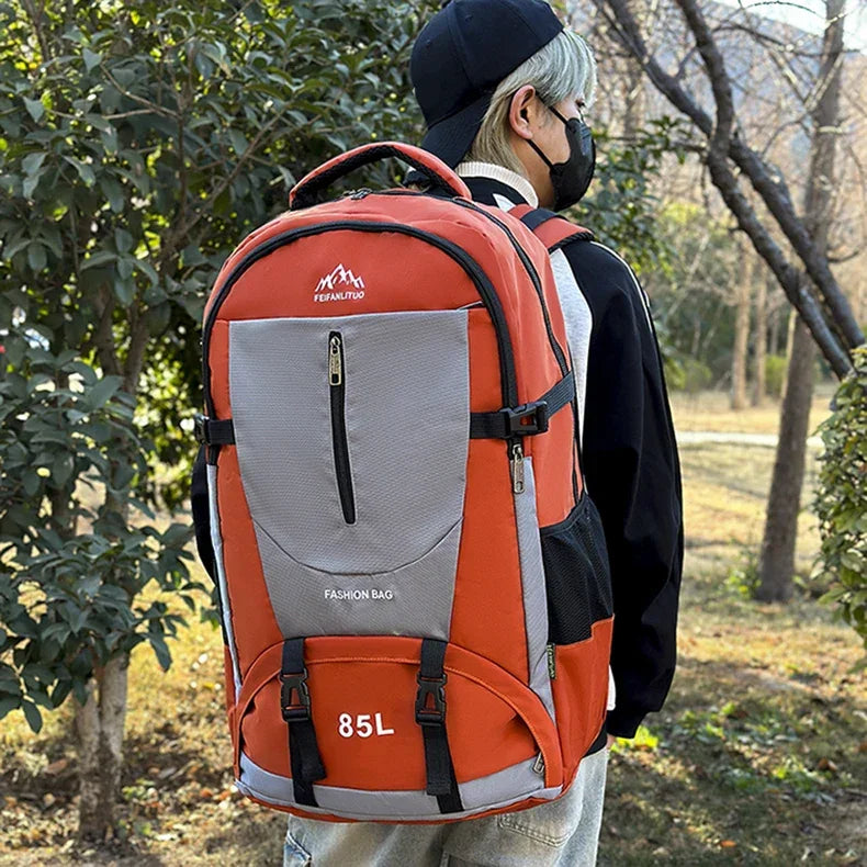 Climbing Backpack with Shoes Pocket Outdoor Travel Hiking Trekking Camping Sports Bag Large Mountaineering Luggage Rucksack