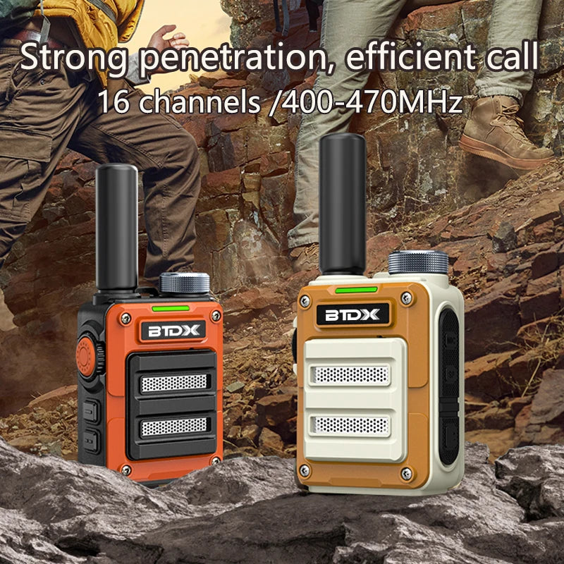 Mini Walkie Talkie BTDX 390 Portable Two Way Radio PMR446 FRS Radio Comunicador Long range Kids Walkie-Talkie for Hotel Business