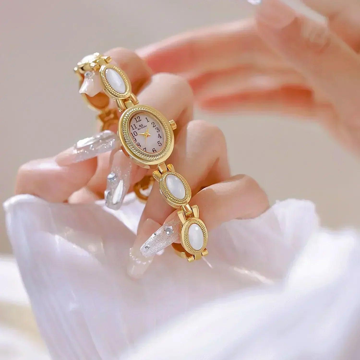 2025 new women wrist watches luxury brand elegant fashion ladies for female clock oval high quality gift dropship