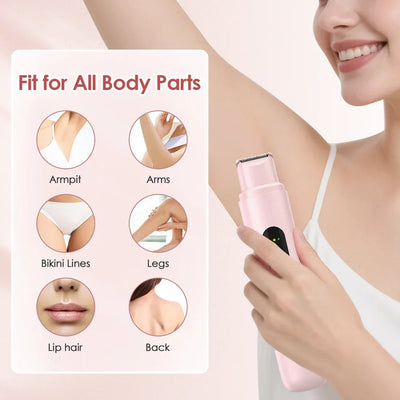 Electric Razors for Women Painless Ladies Epilator Facial Mustache Shaver Bikini Underarms Legs Trimmer Electric Hair Removal