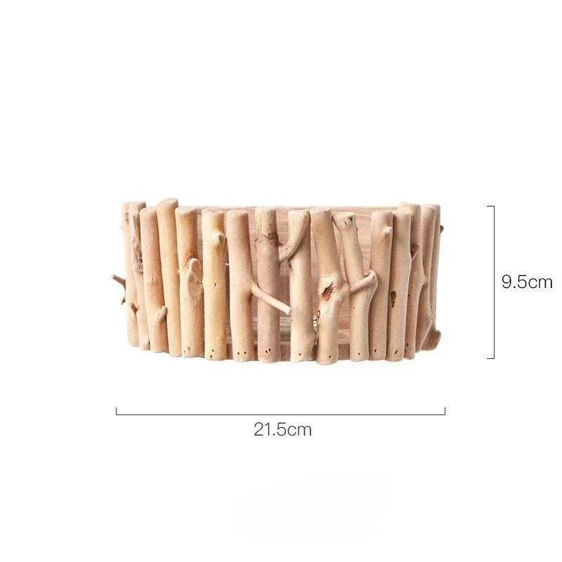 Wood modern decorative vases creative simple living room decoration half wall hanging flower interior decorations