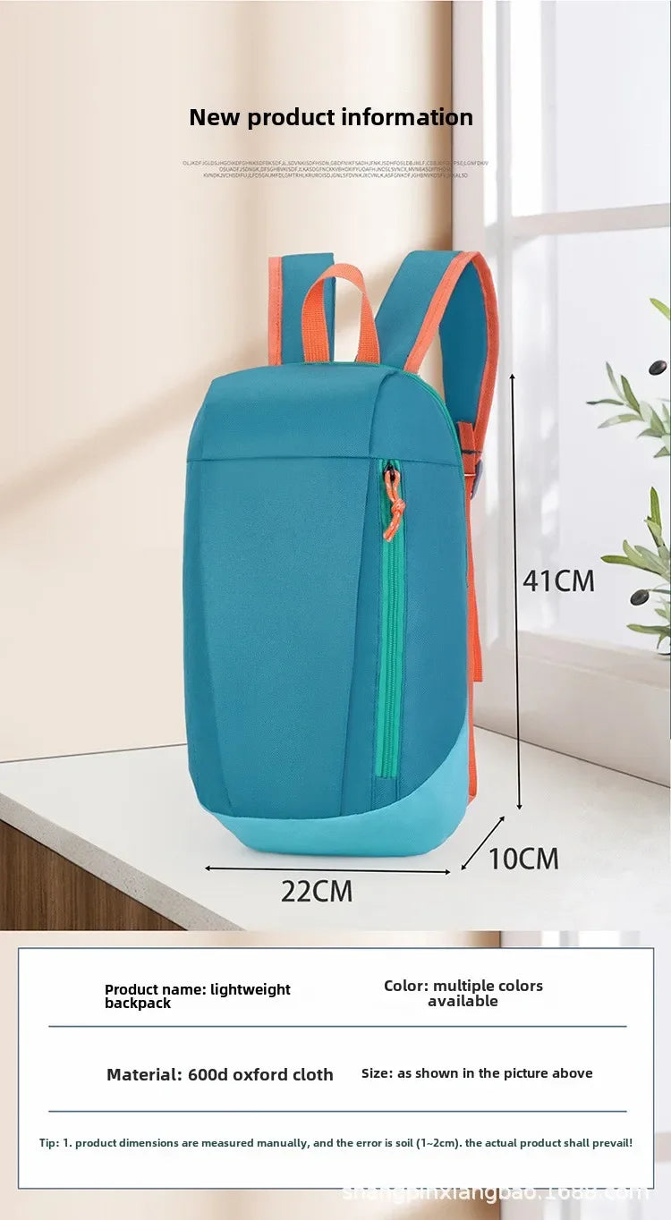 Mountaineering bag large capacity simple all-matching, fashionable, lightweight travel backpack, water splash resistant backpack