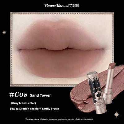 Beauty Glazed  Mirror Flower Lip Gloss  Lipstick Strawberry Rococo Collection Little Angel Lip Cream Lipstick 3.5g