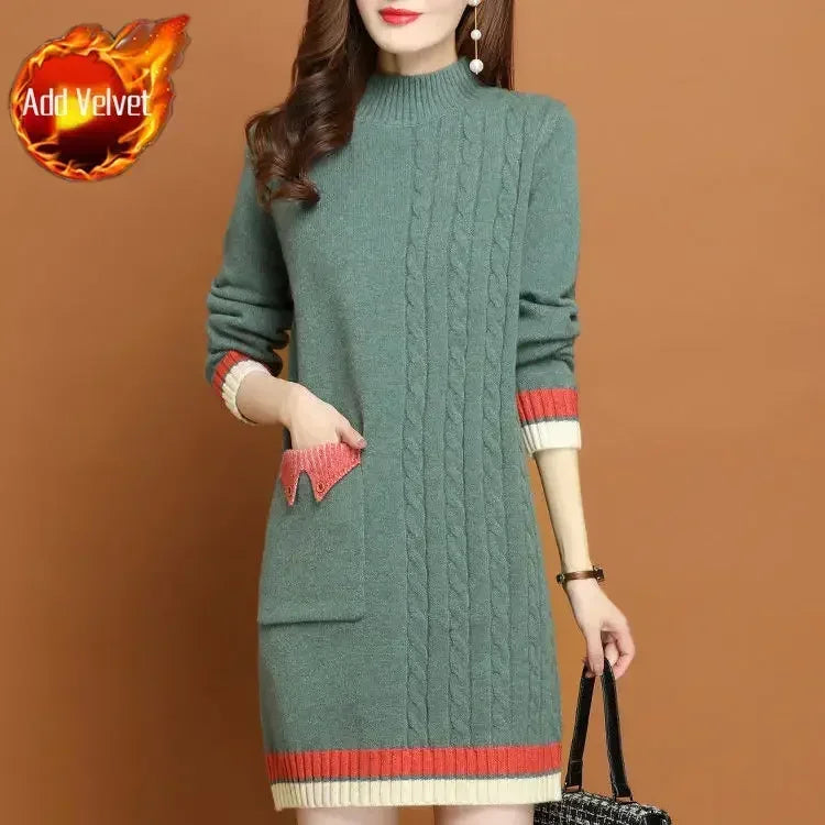 Woman Knitted Dress Bodycon Crochet Dresses for Women Cheap Casual Thic X Elegant Luxury Long Sleeve Aesthetic Sensual Sexy Xxl