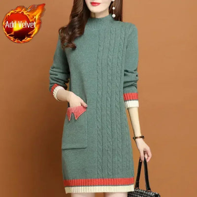 Woman Knitted Dress Bodycon Crochet Dresses for Women Cheap Casual Thic X Elegant Luxury Long Sleeve Aesthetic Sensual Sexy Xxl