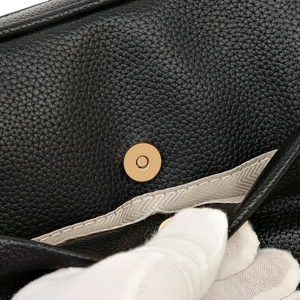 Fashion women handbag luxury brand leather tote bags for shoulder 2024 designer solid color messenger