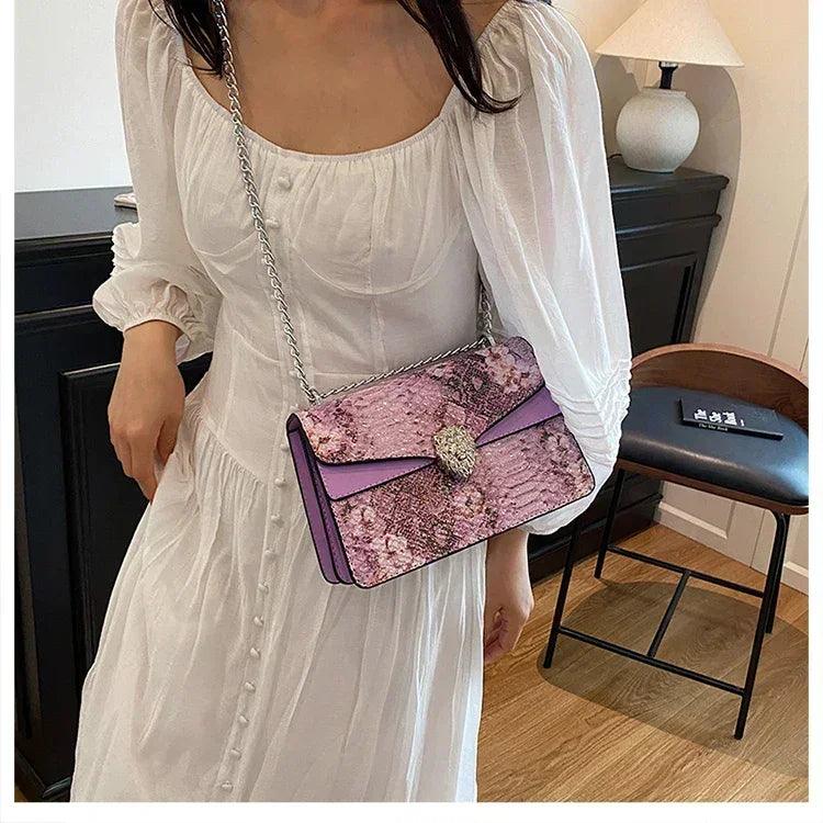 Designer messenger bag for women high-quality leather elegant shoulder classic handbag fashionable
