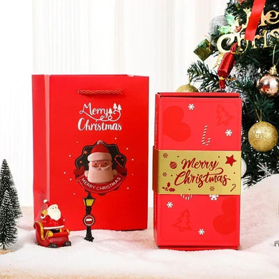 Christmas Gift Box Diy Folding Paper Boxs Money Pop Up Birthday Wedding Surprise Bounce Boxs Explosion Red Envelope Gift Box Set
