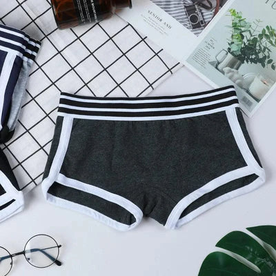 1 piece Women Panties Female Boxer Boyshort Low Waist Sport comfortable and breathable Underwear Ladies Pants Intimate Lingerie - Elanique