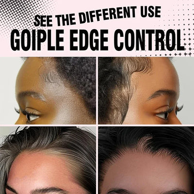 Edge Control Wax for Women Strong Hold Non-greasy Covering Gray Hair Edge Styling Gel for Black No Flaking Hairstyles Pomade