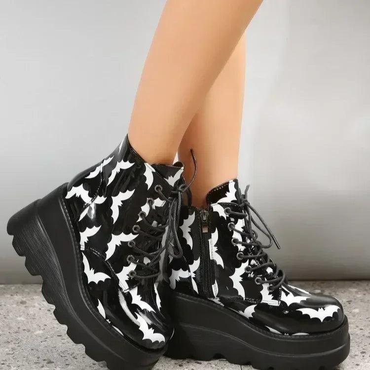 Women shoes new boots female short tube ladies ankle for gothic black cowboy