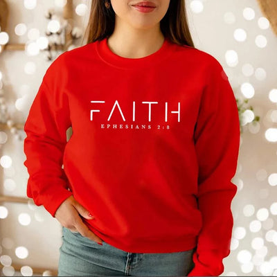 Trendy Faith Sweatshirt Bible Verse Shirt Christian For Women