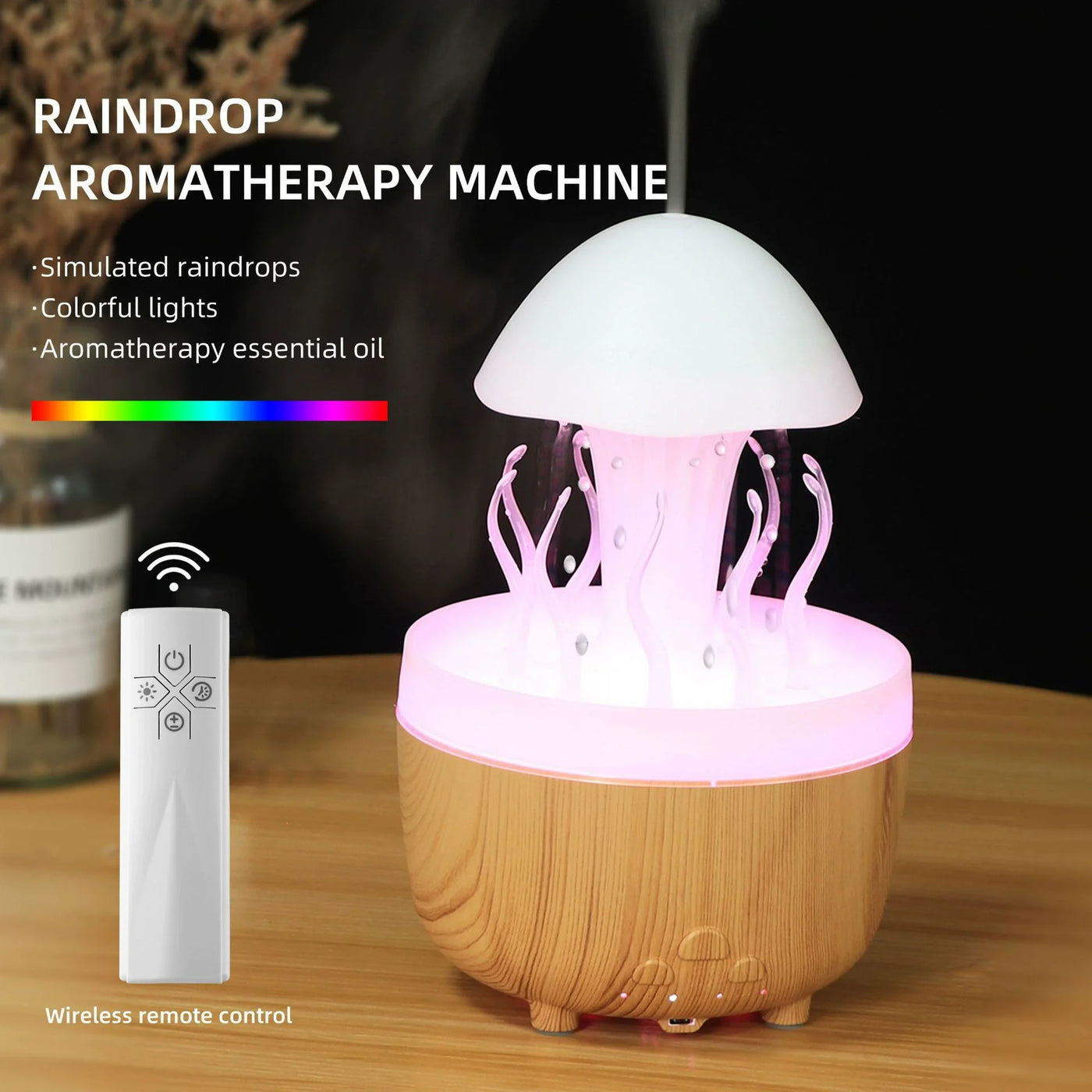 Aromatherapy Essential Oil Diffuser with Timer Cool Mist Humidifier for Large Room, Home, Baby Bedroom,7 Colors Lights Changing