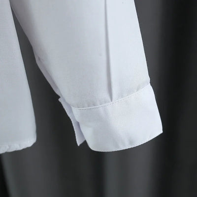 Spring And Autumn New White Long Sleeve Baby Boys' And Girls' Shirts, Soft And Comfortable Children'S Clothing For 90-180cm