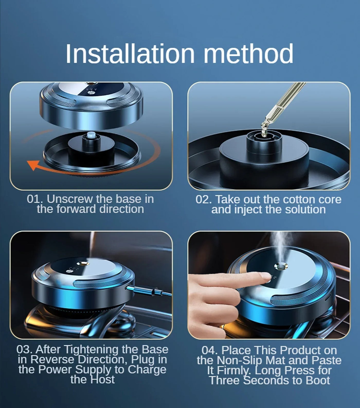 Car Fragrance Diffuser For Home Office Essential Oil Diffuser Car Air Freshener Battery Operated Scent Air Machine Accessories