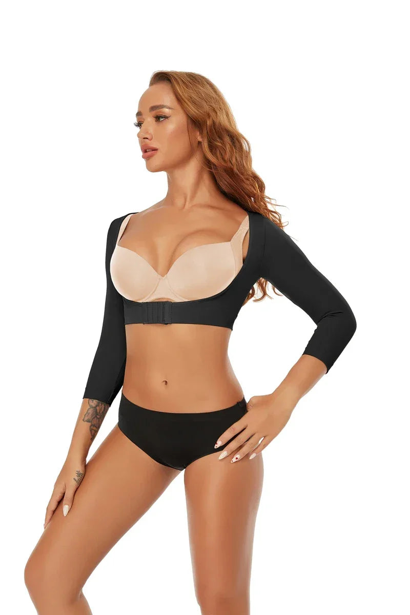 Upper Arm Shaper Post Surgical Slimmer Compression Sleeves Posture Corrector Tops