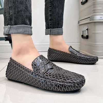 New Loafers Men Handmade Leather Dress Shoes Man Driving Flats Slip on Luxury Comfy Moccasins Black Party Shoes for Men