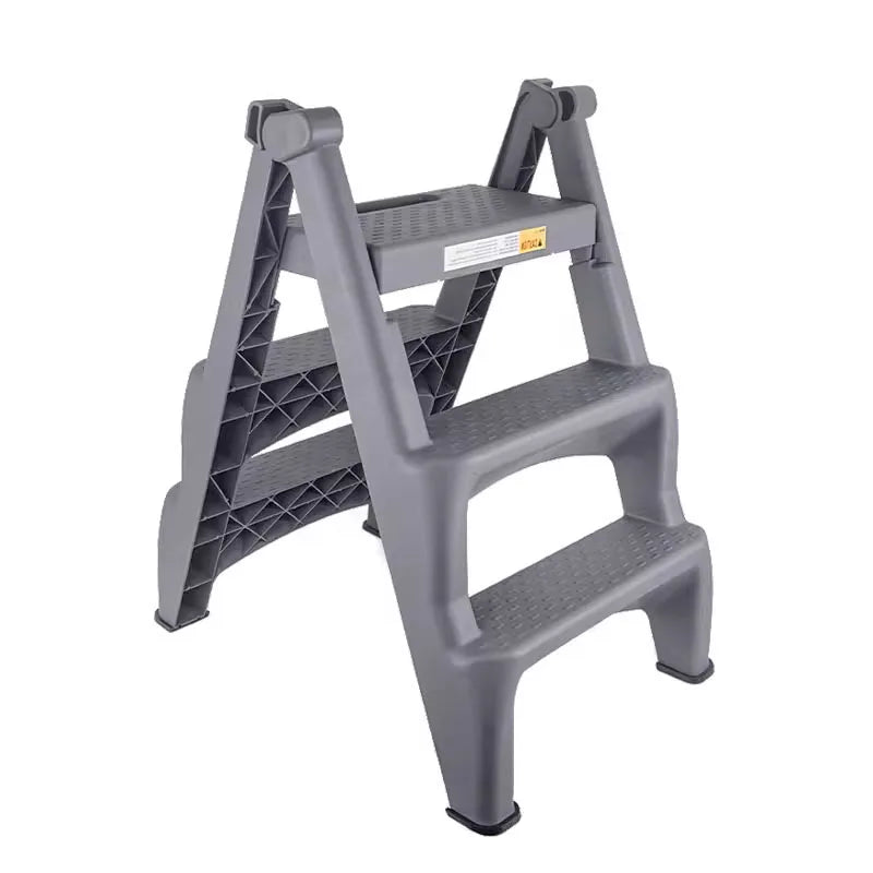 Large Load Capacity Plastic Folding Ladder Sturdy Portable Step Ladder for Home Garden Use