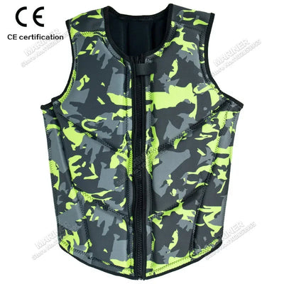 Wakesurf Comp Vest CE Approved Neoprene Life Jacket Wake Surfing Impact Vest surf But Great for All Other Watersports Activities