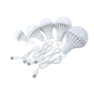 LED Lantern Portable Camping Lamp Mini Bulb USB Power 3W 5W 7W 9W 12W