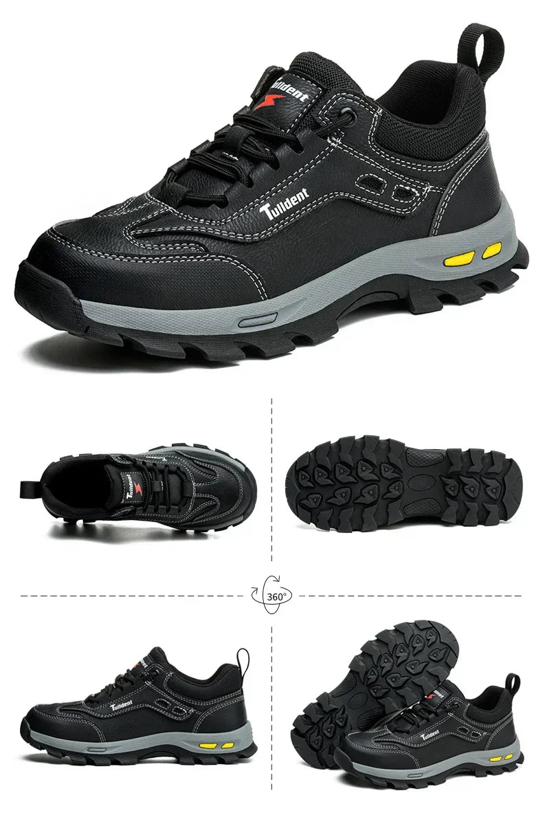 New men's safety shoes, puncture resistant work shoes, men's protective shoes, wear-resistant work boots  Tactical Boots