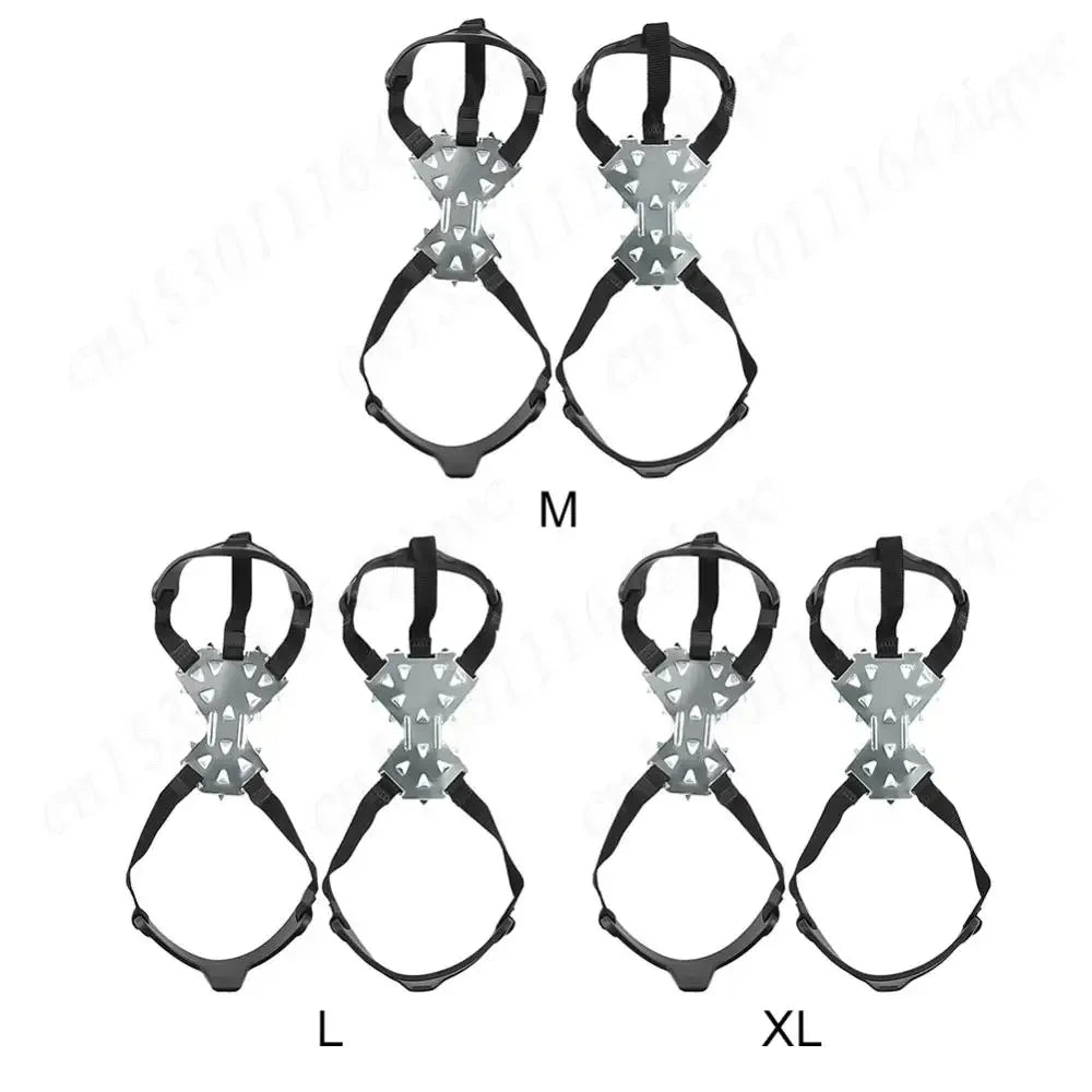 11 Spikes Crampons for Boots Shoes Traction Ice Shoes Grippers Traction Snow Grips for Snowing Hiking Ice Fishing Mountaineering