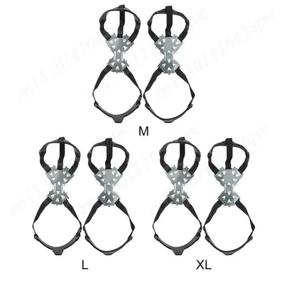 11 Spikes Crampons for Boots Shoes Traction Ice Shoes Grippers Traction Snow Grips for Snowing Hiking Ice Fishing Mountaineering