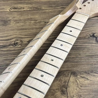 Guitar Neck ST Style 21-Fret  - Maple Fingerboard, Gloss Finish, Dual-Action Truss Rod