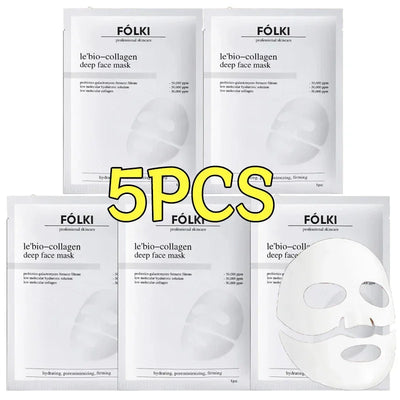 5/10PCS Collagen Face Mask Shrink Pores Deep Hydrating Overnight Mask Moisturizing Refreshing Brightening Korean Face Skin Care