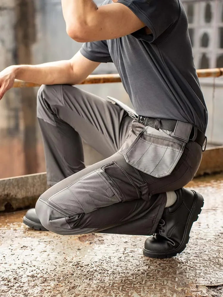 Men's Cargo pants Outdoor Trekking Fishing Hiking Pants swing pocket tool pocket polyester-cotton rip stop  wear-resistant
