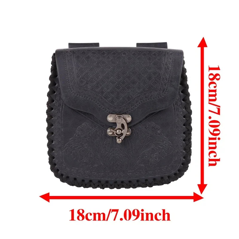 Medieval Viking Costume Accessories Belt Bags Men's and Women's Medieval Bag Belts Halloween Role Playing Accessories